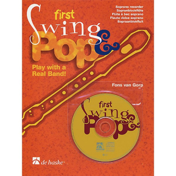 Zbiór nut solo na flet prosty First Swing Pops + CD, De Haske